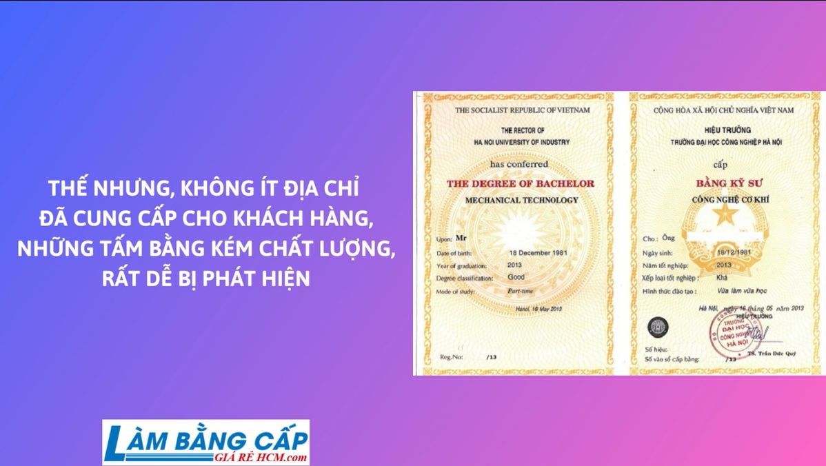 Làm Bằng Cao Đẳng Liên Thông Đại Học Chất Lượng Giá Rẻ