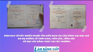 Nở Rộ Dịch Vụ Làm Bằng Đại Học Giả Giá Rẻ