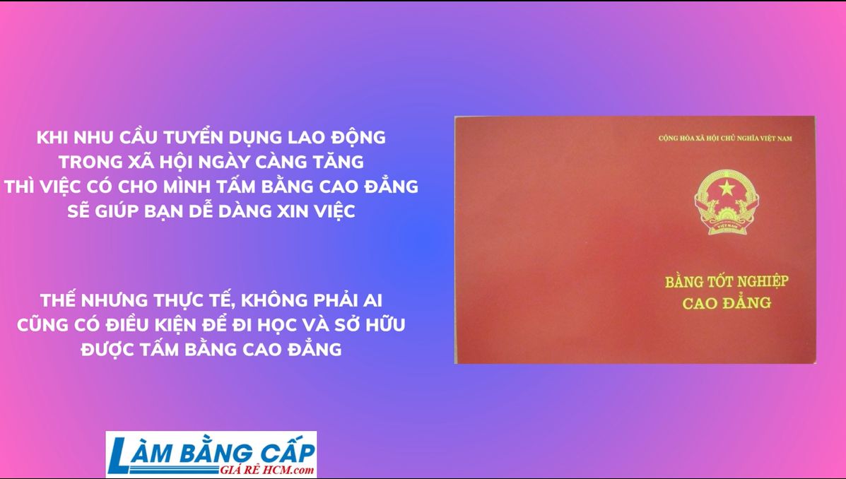 Mua bằng Cao đẳng Quản trị kinh doanh tại TPHCM?