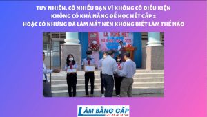 Làm Bằng Cấp 2 Có Hồ Sơ Gốc Tại TpHCM