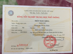 Làm Bằng Cấp 3 Kèm Học Bạ Giá Rẻ Bao Xuất Khẩu Lao Động