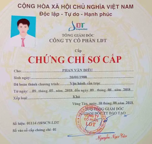 Làm Chứng Chỉ Cẩu Trục Lấy Ngay Tại Làm Bằng Cấp Giá Rẻ HCM