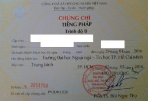 Làm Chứng Chỉ Tiếng Pháp Nhanh Chóng Bao Xin Việc