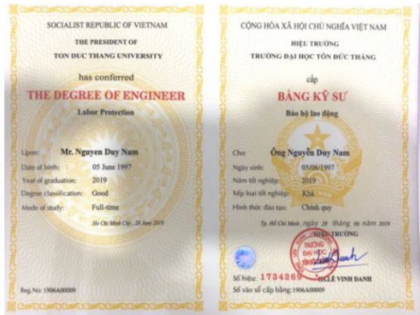 Bảng giá làm bằng đại học Tôn Đức Thắng tại Làm Bằng Cấp Giá Rẻ HCM