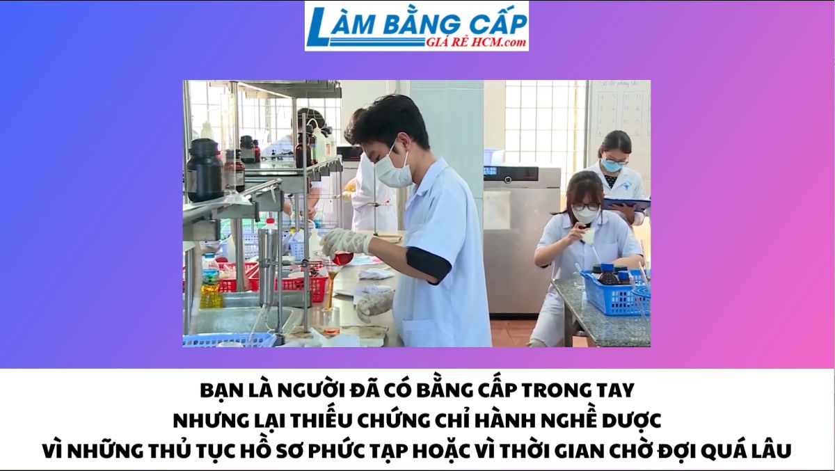 Làm Chứng Chỉ Hành Nghề Dược Uy Tín Tại Làm Bằng Cấp Giá Rẻ HCM