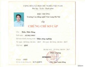 Làm Chứng Chỉ Nghề Điện Uy Tín Lấy Ngay Không Cần Cọc