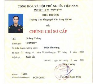 Làm Chứng Chỉ Nghề Điện Uy Tín Lấy Ngay Không Cần Cọc