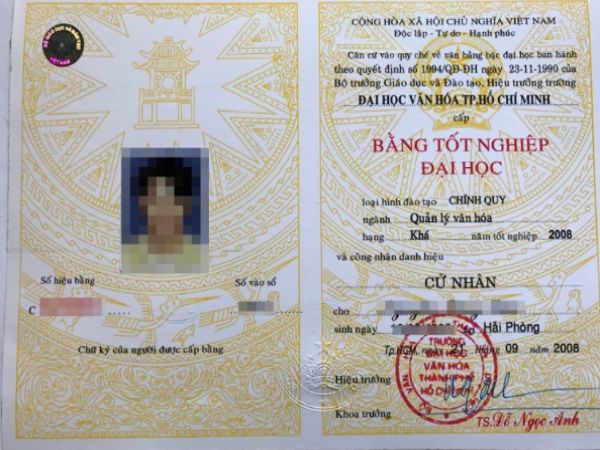 Làm Bằng Đại Học Giả Phôi Thật Giá Rẻ Không Cần Học Và Thi