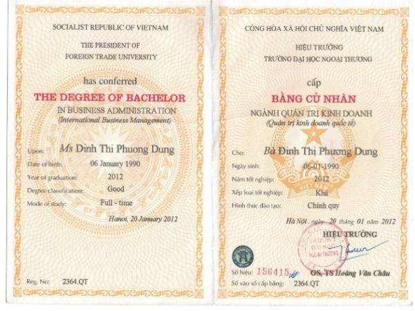 Làm Bằng Đại Học Giả Phôi Thật Giá Rẻ Không Cần Học Và Thi