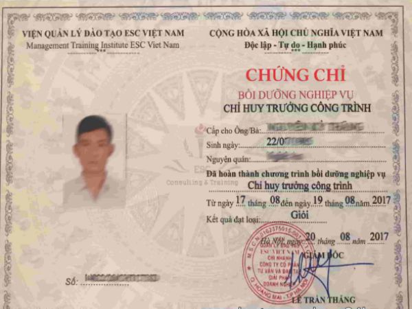 Các loại chứng chỉ chỉ huy trưởng mà Làm Bằng Xin Việc cung cấp