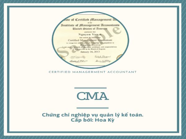 Chứng chỉ CMA (Certified Management Accountant)