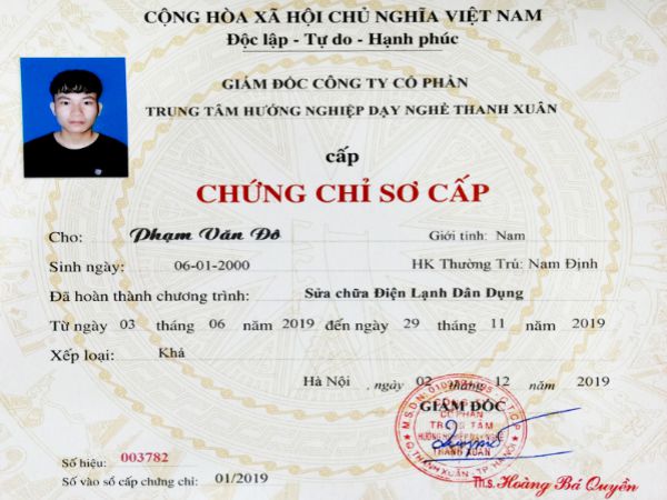 Làm Chứng Chỉ Nghề Điện Lấy Ngay Tại Làm Bằng Cấp Giá Rẻ HCM