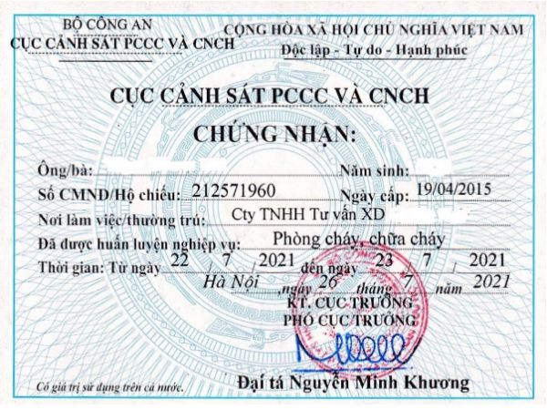 Các bước làm chứng chỉ PCCC tại Làm Bằng Cấp Giá Rẻ HCM