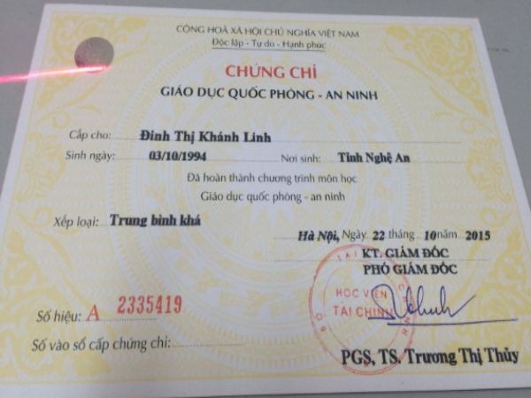 Các bước làm chứng chỉ quốc phòng giả tại Làm Bằng Cấp Giá Rẻ HCM