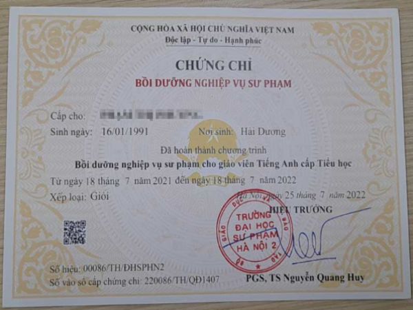 Quy trình làm chứng chỉ sư phạm giả tại Làm Bằng Cấp Giá Rẻ HCM