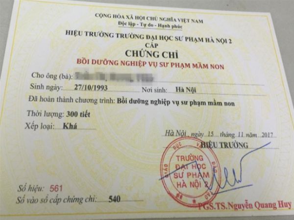 Những lý do cần phải có chứng chỉ sư phạm