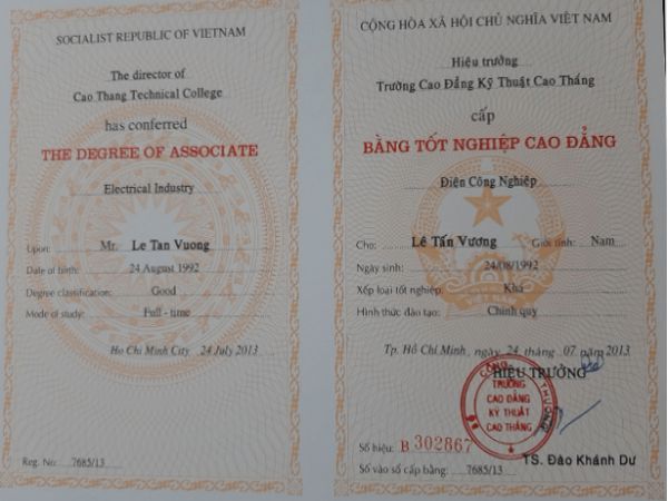 Làm Bằng Cao Đẳng Giả Giá Rẻ Bao Xin Việc Không Cần Học