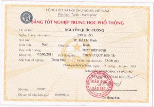 Làm Bằng Cấp 3 Kèm Học Bạ Giá Rẻ Bao Xuất Khẩu Lao Động