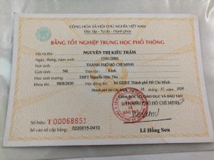 Làm Bằng Cấp 3 Kèm Học Bạ Giá Rẻ Bao Xuất Khẩu Lao Động