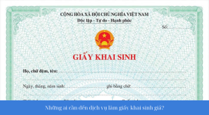 Làm Giấy Khai Sinh Giả Nhanh Chóng Giá Rẻ Bao Sử Dụng